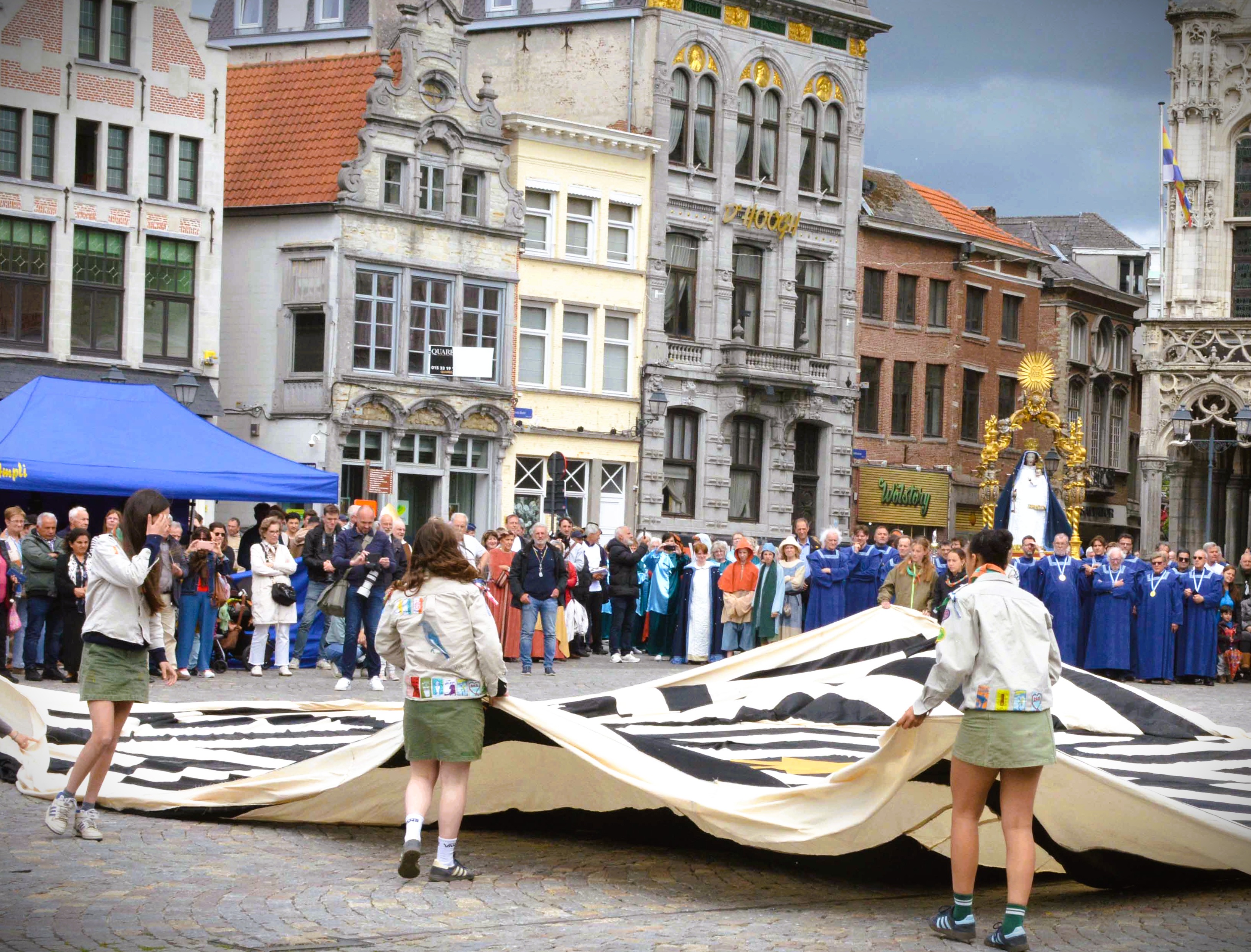 Openvouwen van het labyrint