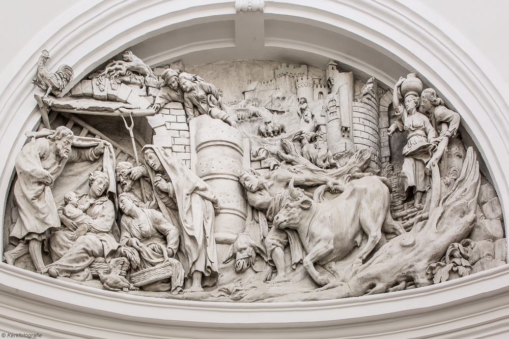 Reliëf van de Aanbidding door de herders